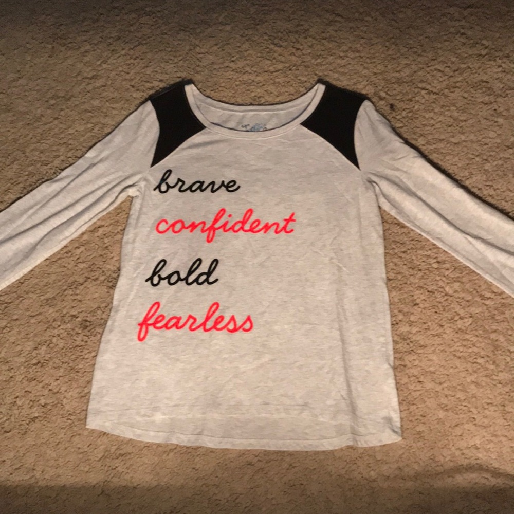 Grey Justice Shirt With Positive Words On It